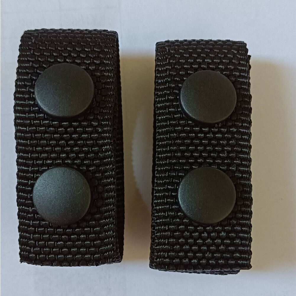 US 12-24 Pack Double Snap Belt Keeper Tactical Belt Security Police Belt Fixing