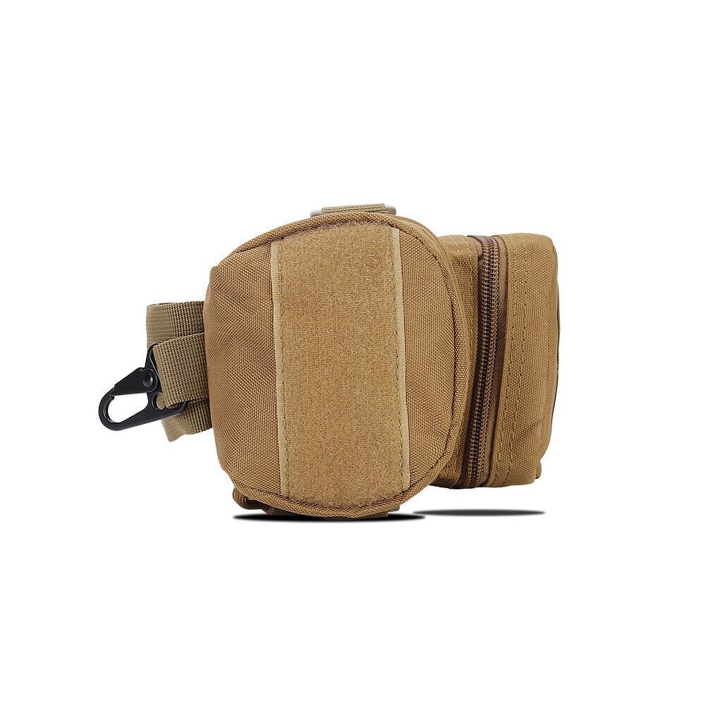 US 1-2 Pack Tactical MOLLE PALS Modular Hydration Carrier H2O Water Bottle Pouch