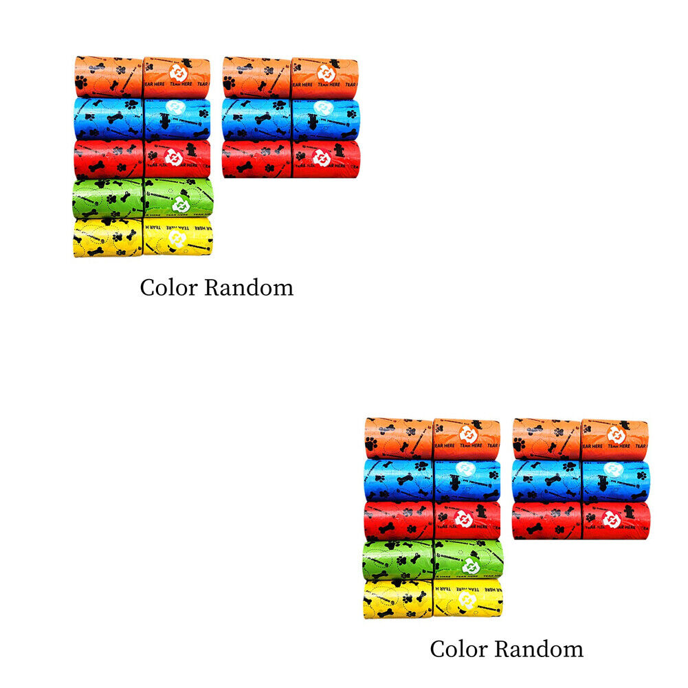 US 16-32 PackDog Pet Poop Bags 8 Rolls, Odor Blocker Dog Poop Waste Bag