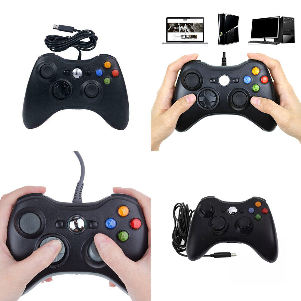 US 1-2 Pack Wired Controller USB For Compatible With Xbox 360/ Windows 7 8 10 11