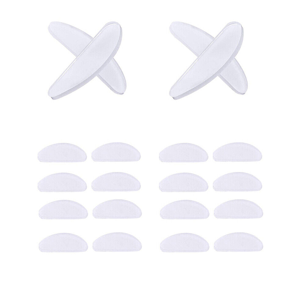 US 10-20 Pairs Eyeglasses Nose Pad Adhesive Anti-Slip Pad Soft Silicone Cushion