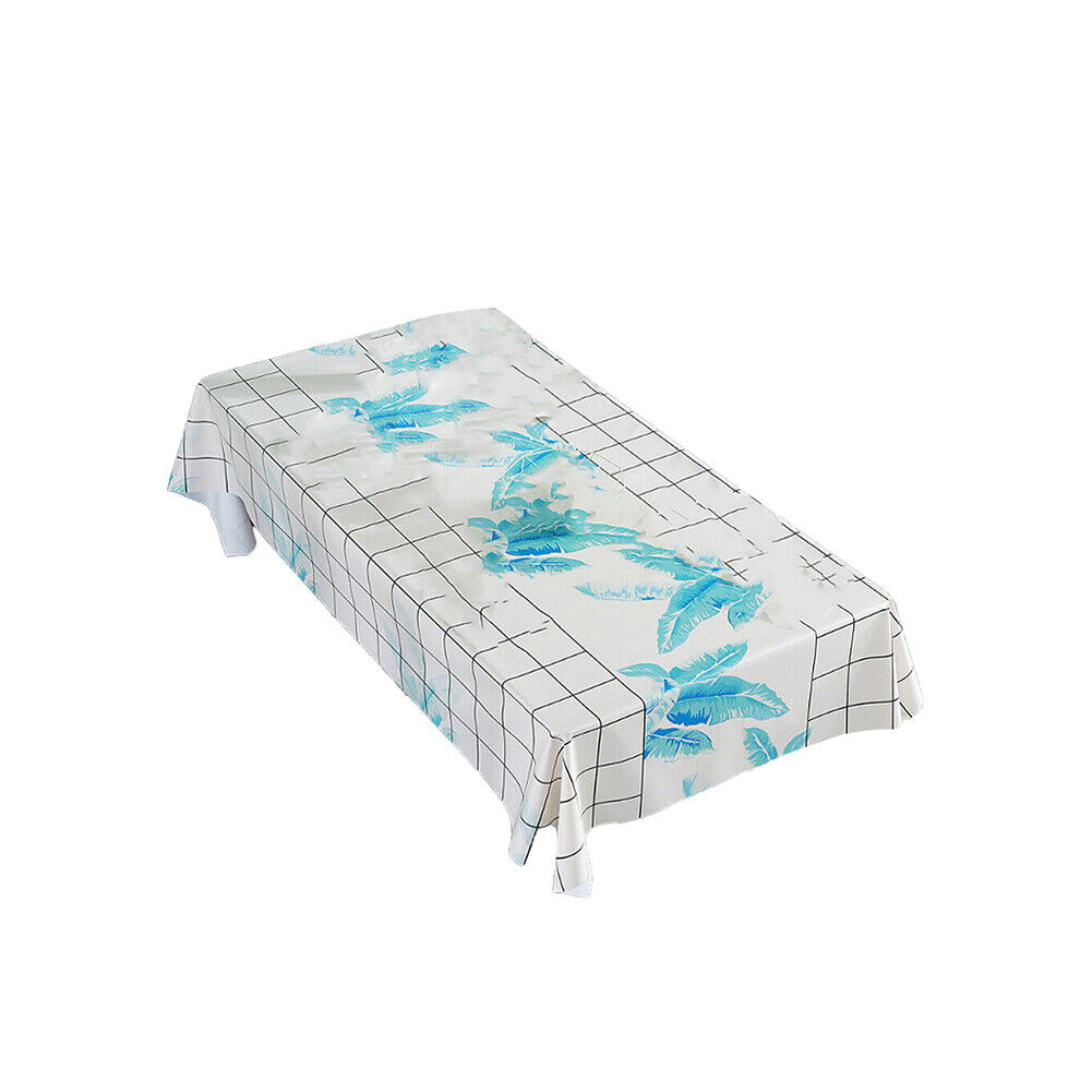 US Vinyl Square Table Cover Wipe Clean PVC Tablecloth Oil-Proof/Waterproof Stain