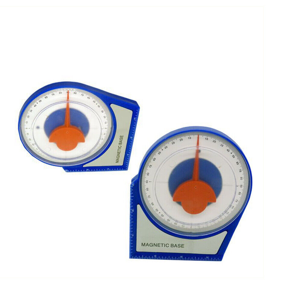 US 1-2 Pack Dial Magnetic Base Angle Finder Gauge Protractor Finding Degree Gage