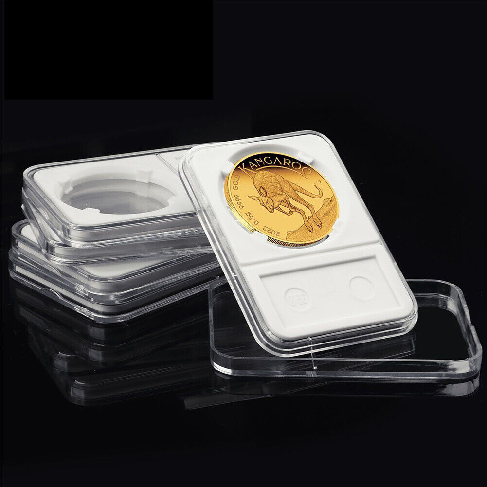 US 20-40 Pcs Coin Slab Display Holder Storage 40mm for AMERICAN SILVER EAGLE 1oz