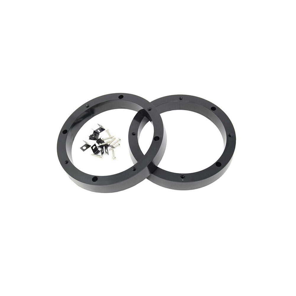 US 1-2Pairs 6.5'' Plastic Speaker Spacer Rings Subwoofer Custom Mounting Adapter