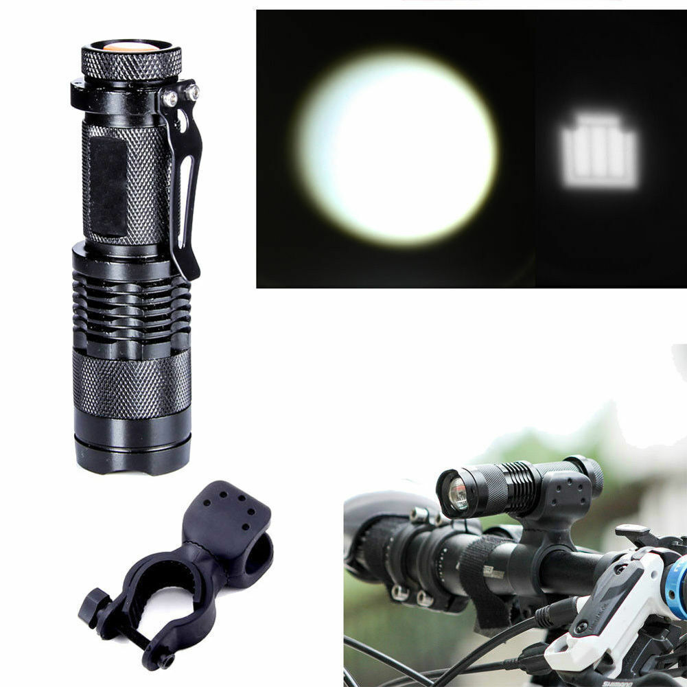 US 2-4 Pack Bicycle Head Light 10000lm LED Cycling Bike Flashlight w/ Mount Clip