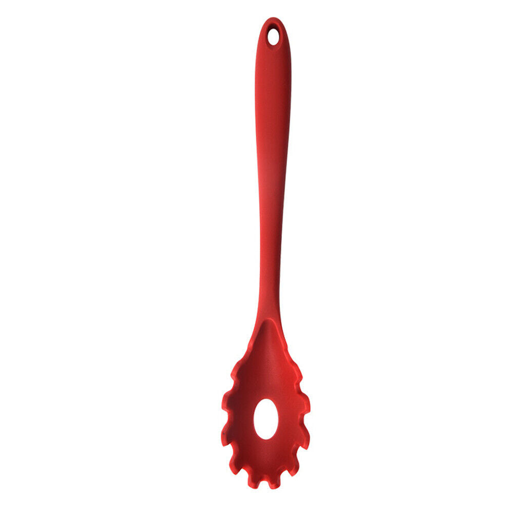 US 1-2 Pack Silicone Pasta Fork Heat Resistant Noodle Spaghetti Server Spoon