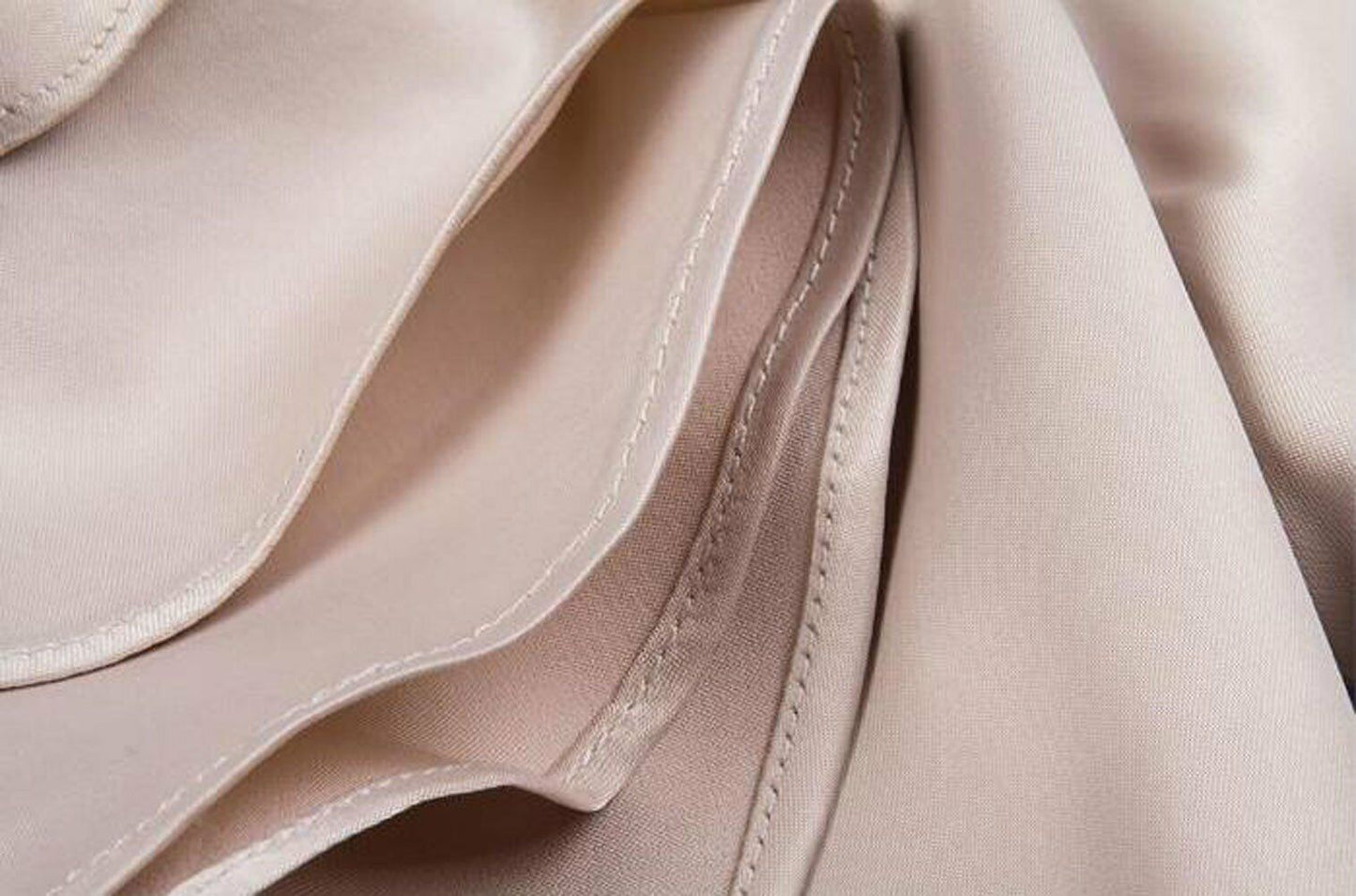 Women's Chiffon OL Ruffle Founcing Front Shirt Long Sleeve Blouse