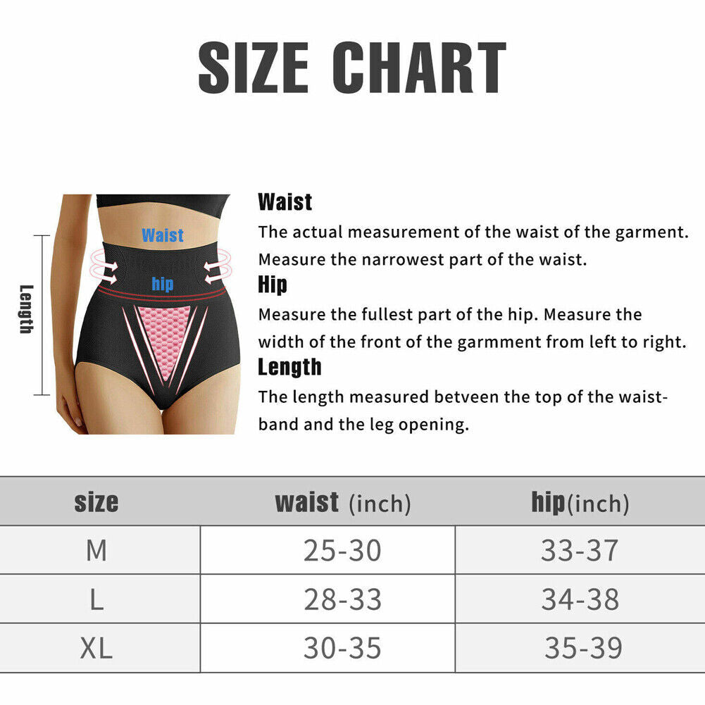 US 3-6Pc Sexy Panty High Waist Butt Lifter Body Shaper Tummy Shapewear Underwear