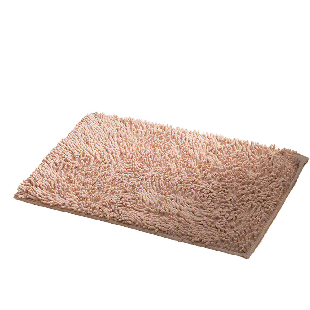 US Luxury Chenille Bath Rug Absorbent Soft Shaggy Non Slip Bathroom Mat Rugs