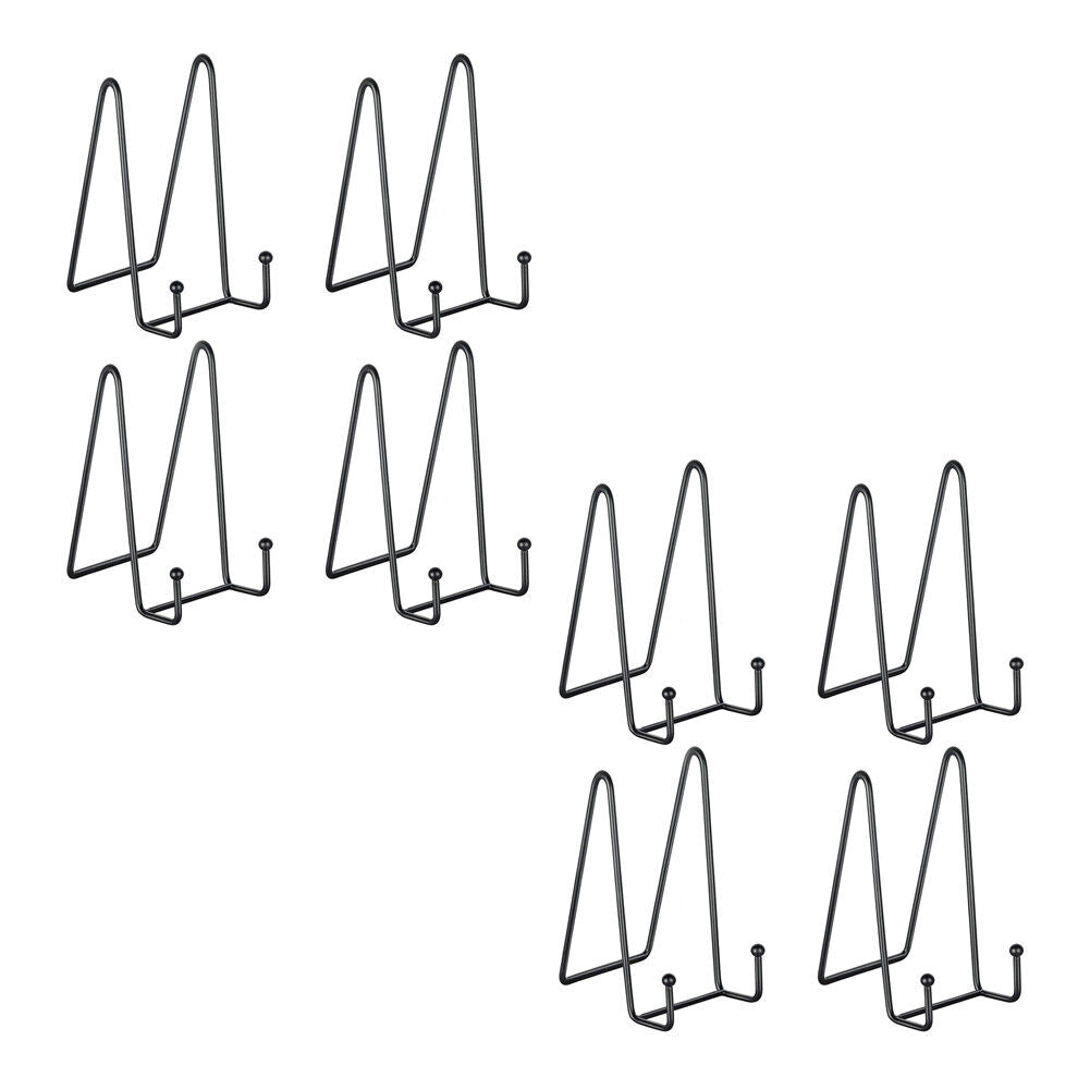 US 4-8 Pcs Metal Frame Holder Display Stands for Picture,Plate,Book,Photo Easel