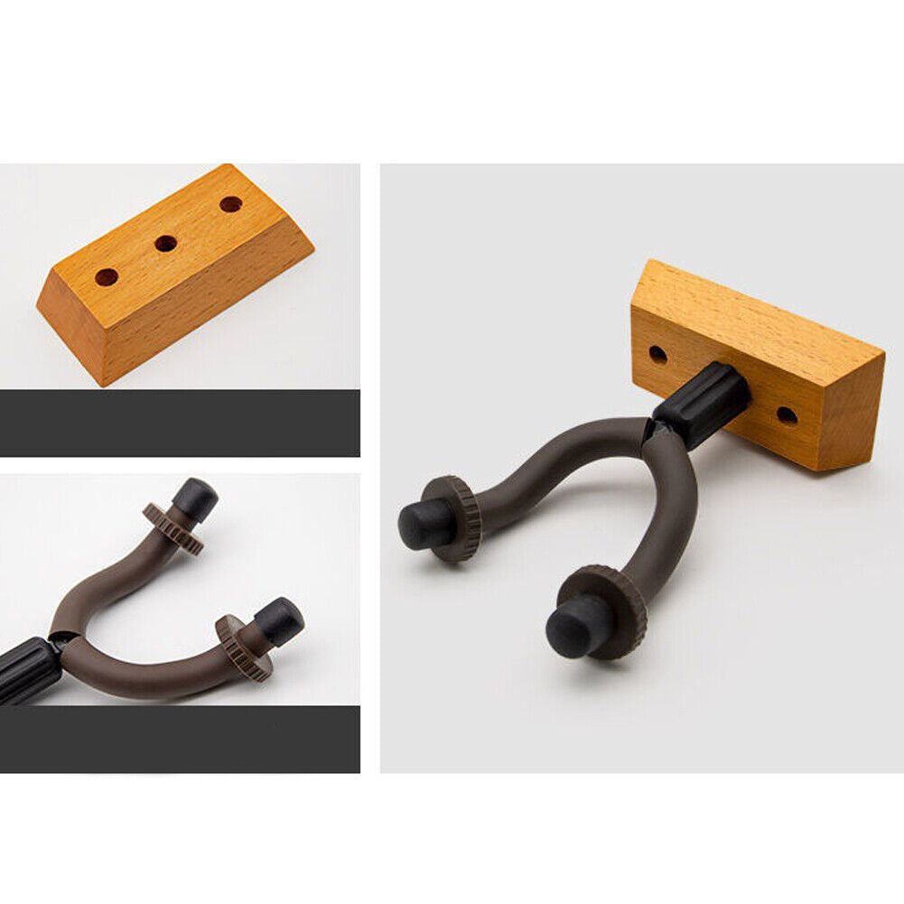 US 2-4 Pc Guitar Hanger Holder Stand Arm Rack Hook Wall Mount Instrument Display