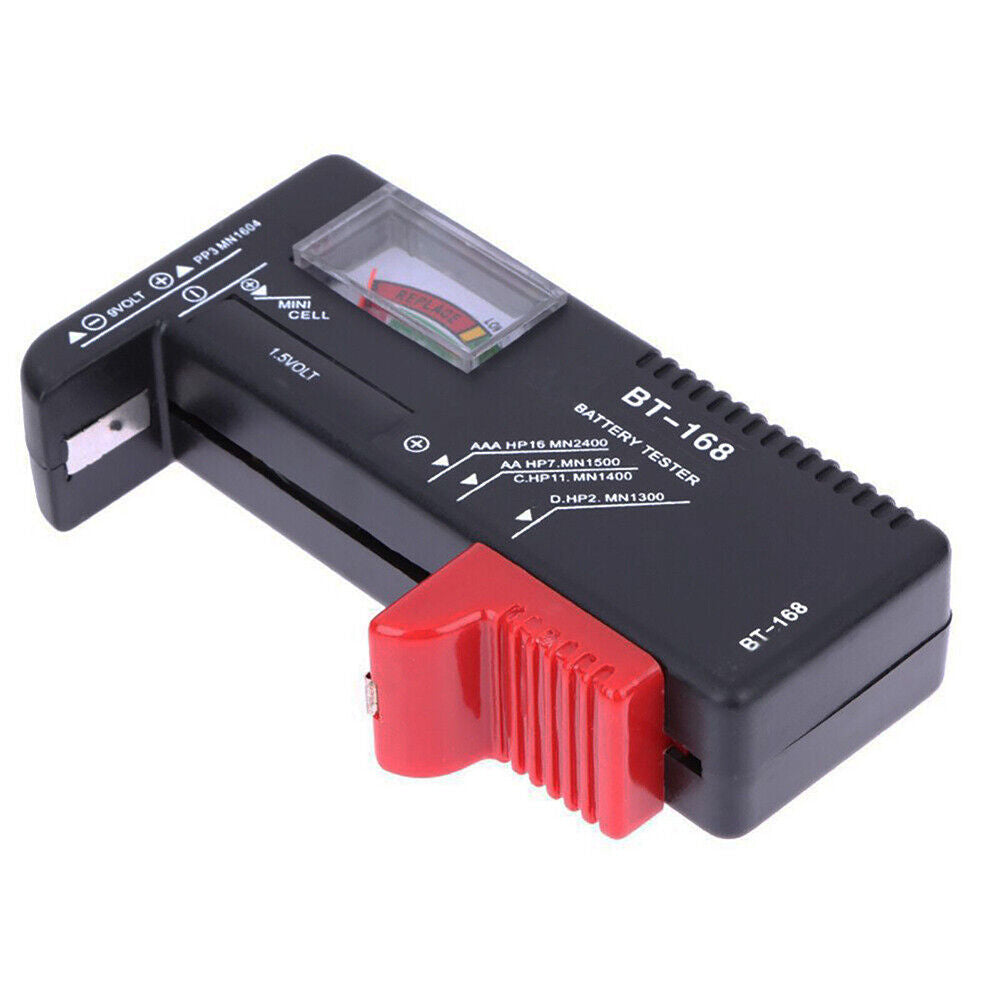 US 2-4 Pack AA AAA C D 9V Battery Universal Volt Tester Checker Button Cell