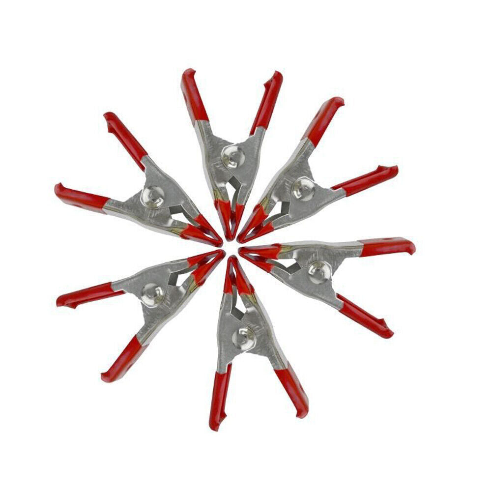 US 32-64 Pcs Metal Spring Clamps Heavy Duty 2" Mini Spring clips Jaw Opening Set