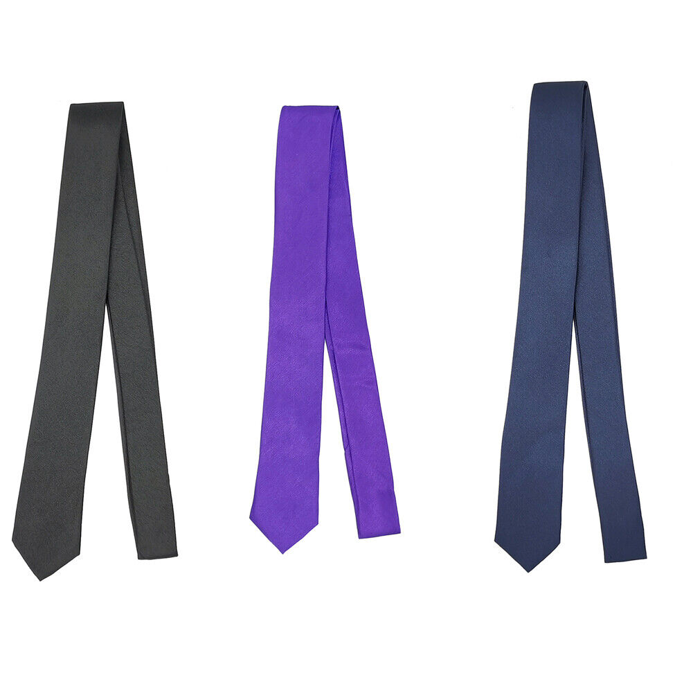 US 1-2 Pack Men Boy Black Skinny Slim Retro Tie Narrow 2" Thin Necktie M-Colors