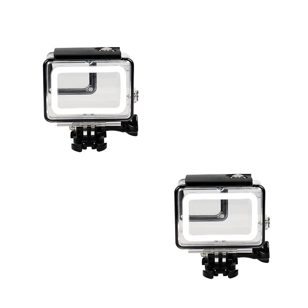 US 1-2Pc GoPro HERO5, HERO6, HERO7 Waterproof Housing Case Protective 45M Dive