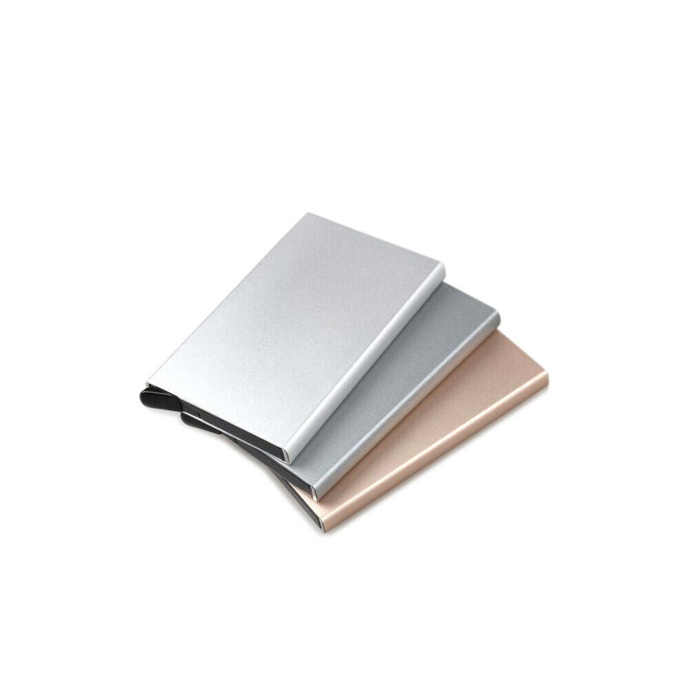 US Mens RFID Blocking Slim Money Clip Carbon Fiber Wallet ID Credit Card Holder