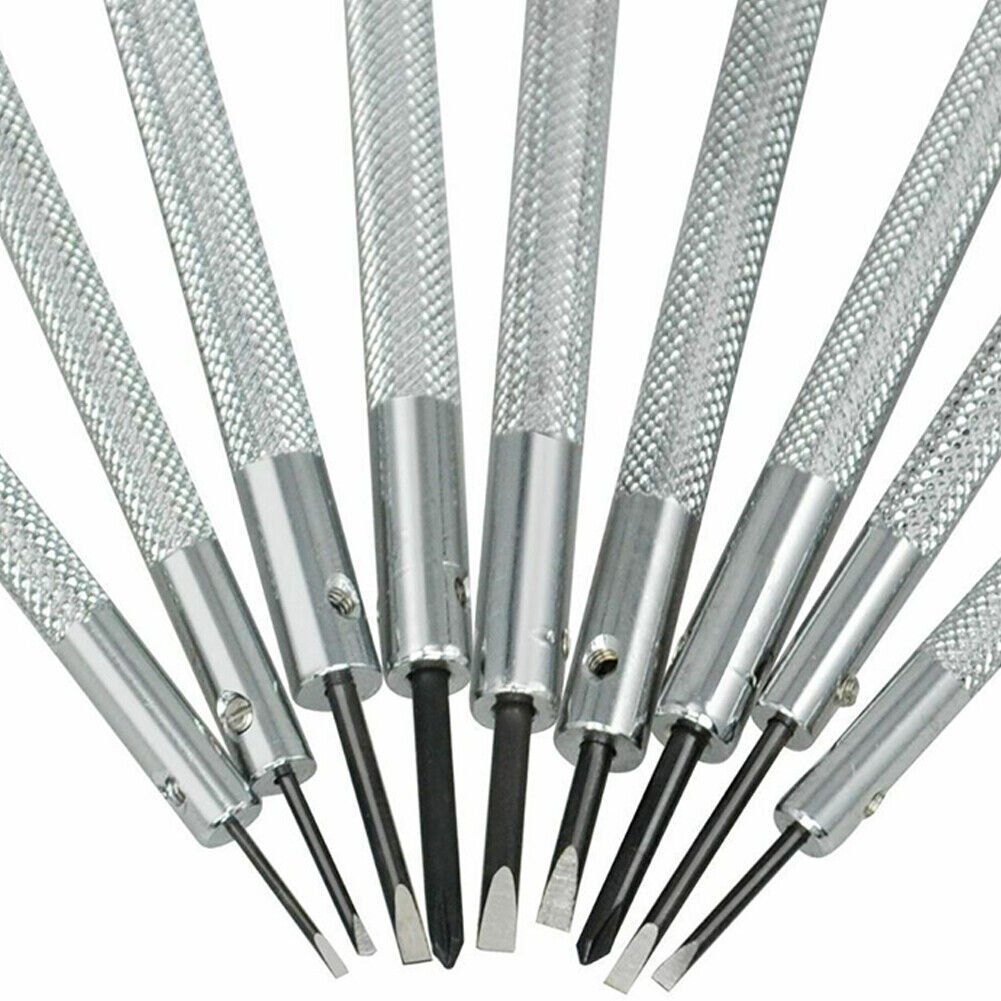 US 1-2 Set Precision Screwdriver Set Home Watch Jewelry Slotted Flat Blade Tools