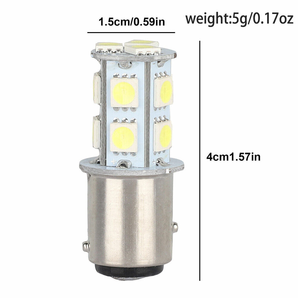 US 20-40Pc Car Truck Tail Brake Stop Light Bulb 12V 6500K LED 1157 Bay15d 13-SMD