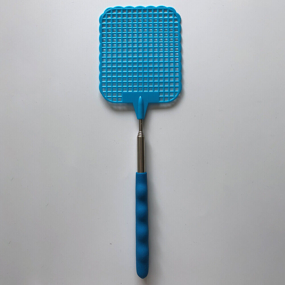 US 5-10 Pc Fly Swatters Extendable Durable Plastic Stainless Handle Bug Mosquito