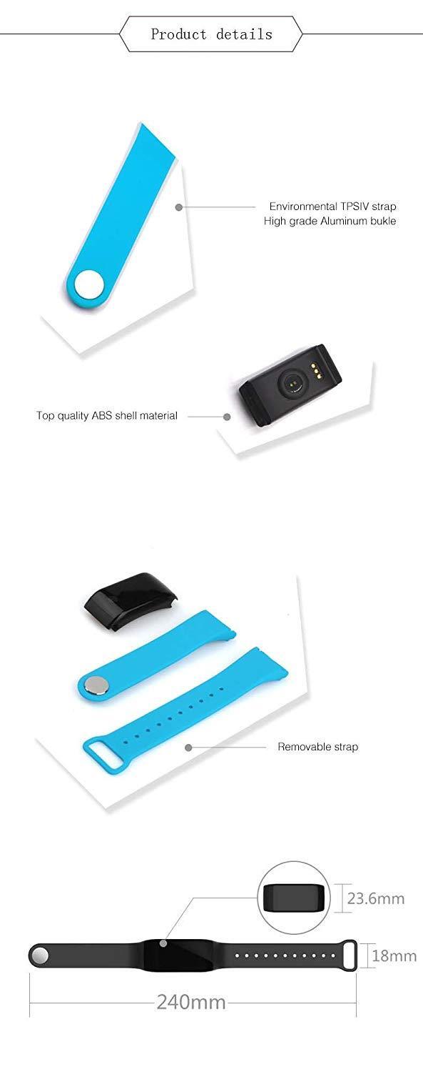 X7 Bluetooth Pedometer Sports Smart Band IP67 Waterproof Calorie iOS Android