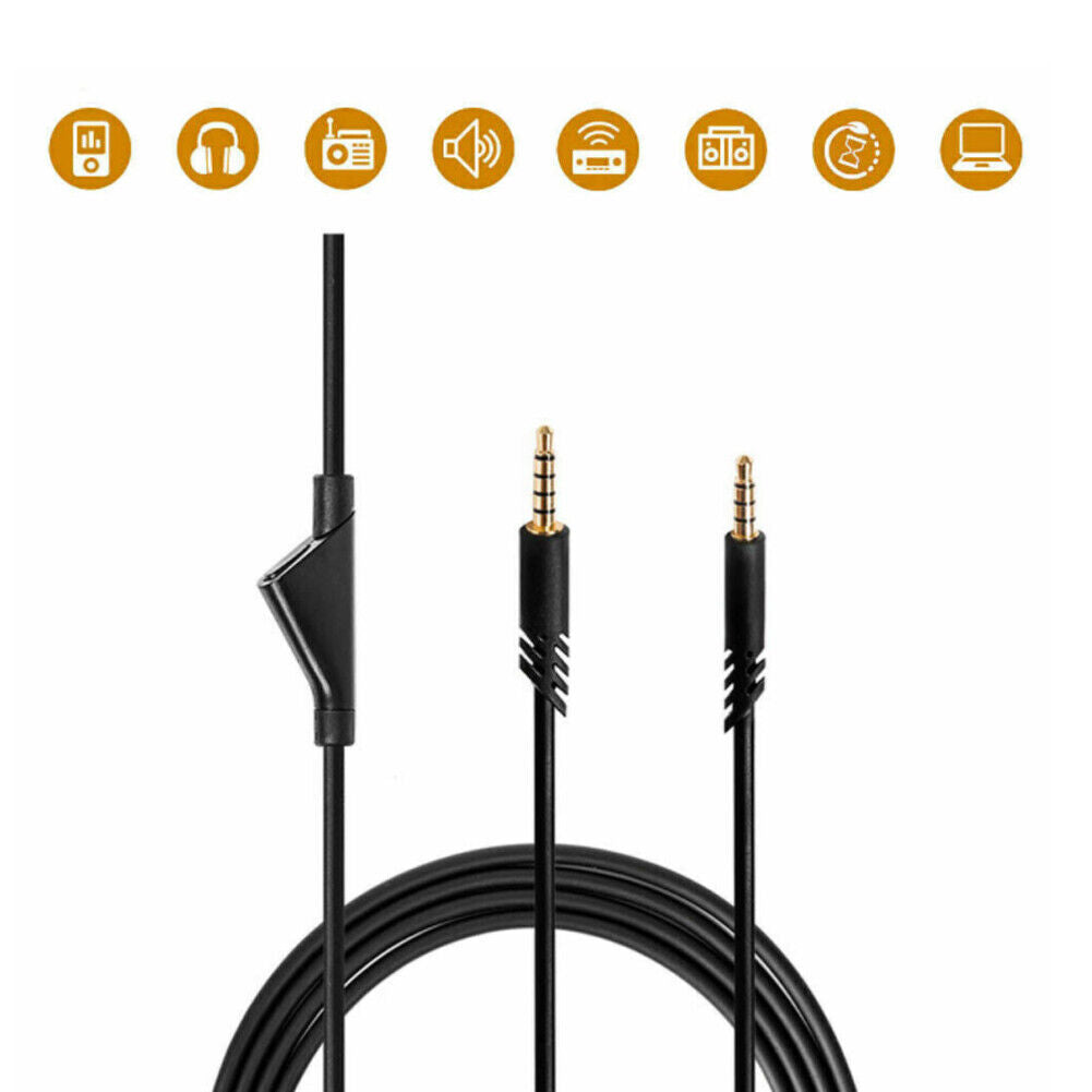 US 2-4 Pack For Astro A10 A40 Gaming Headset Replacement Audio Cable 2M 3.5mm