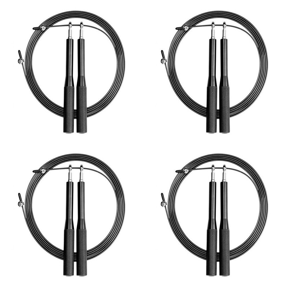 US 2-4 Pcs Adjustable Gym Cardio Endurance Training Jumping Rope Workout Handles