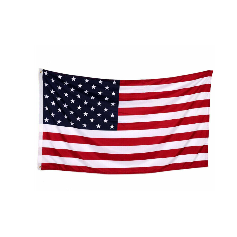 US 4-8 Pack 2x3 Ft American USA United States Flag with Grommets Outdoor Indoor