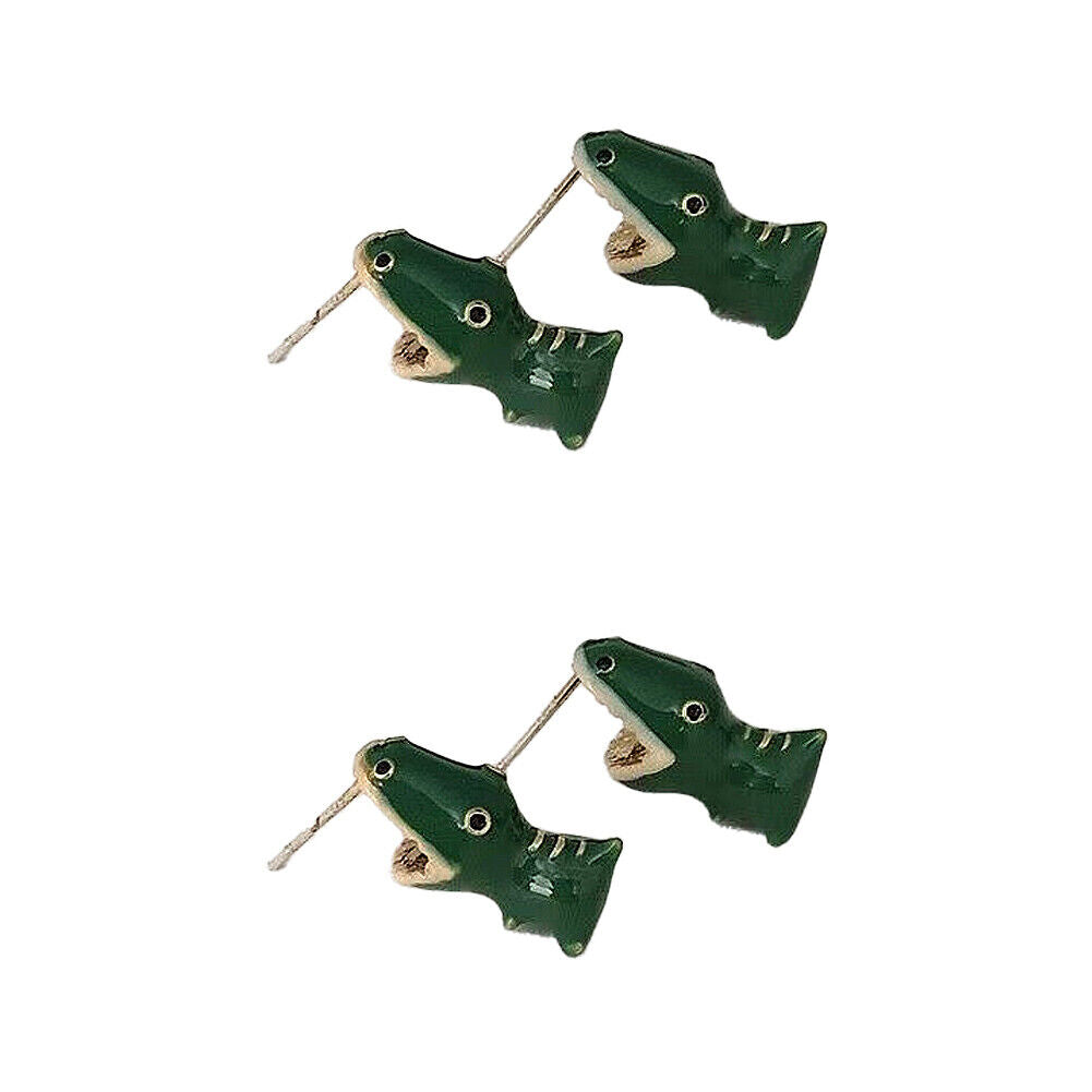 US 1~2 Pairs Cute Animal Bite-Earring Handmade Polymer Clay-Cute Stud Earrings