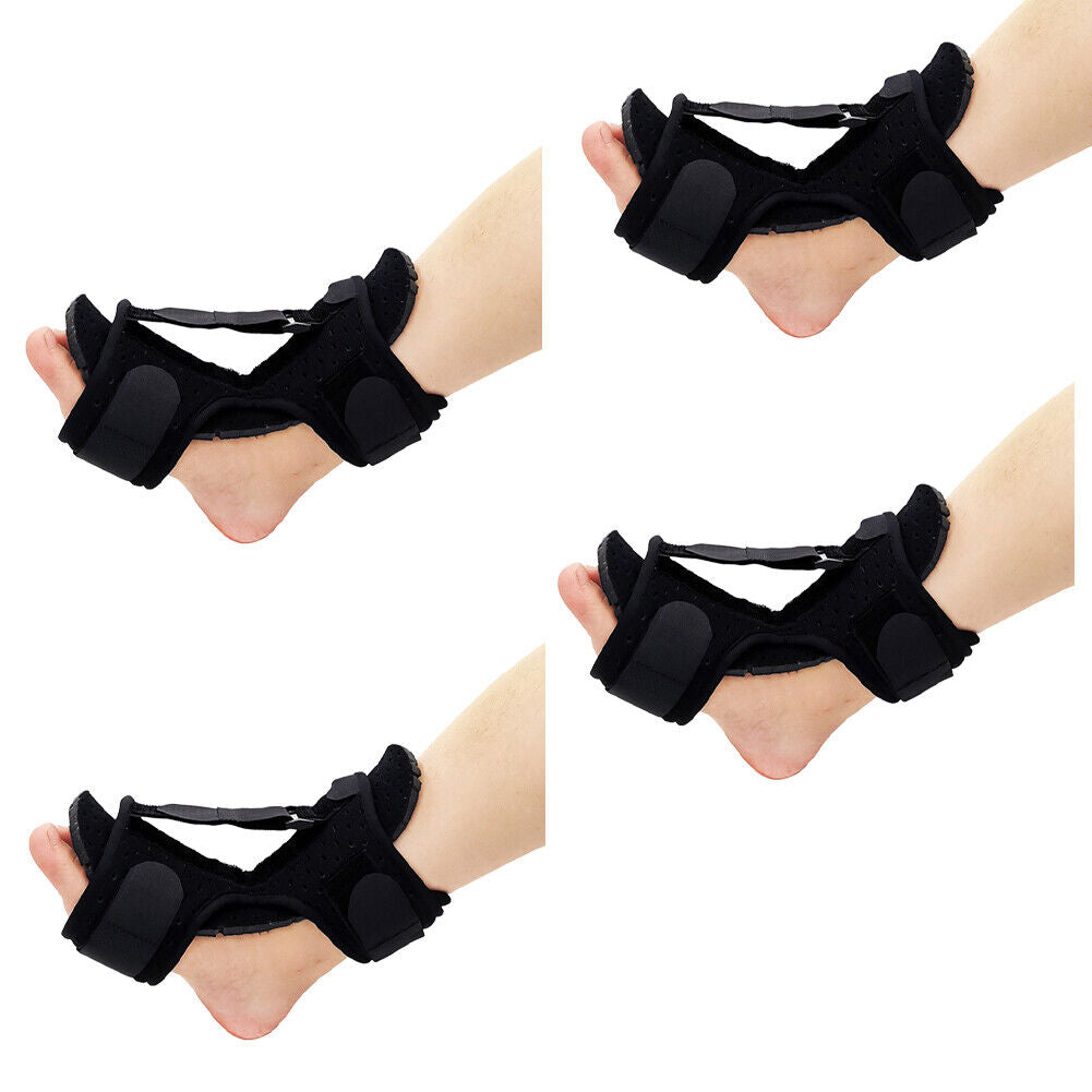 US 2-4 Pairs Adjustable Ankle Brace Foot Drop Orthotic Brace Support Toe Pain