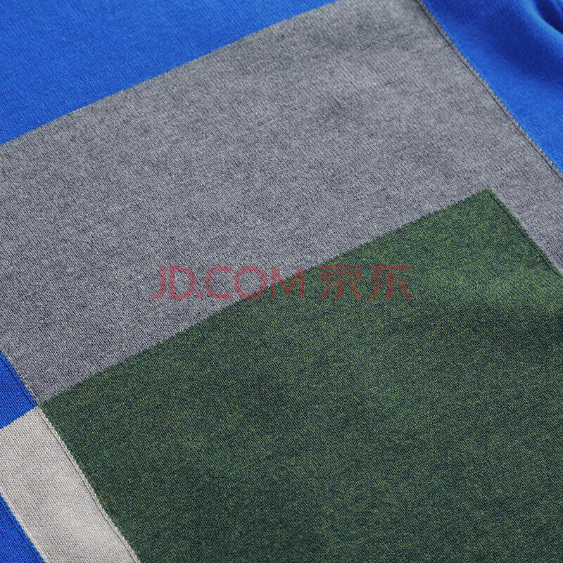 Men's h double-needle cover-seamed neck Sweater