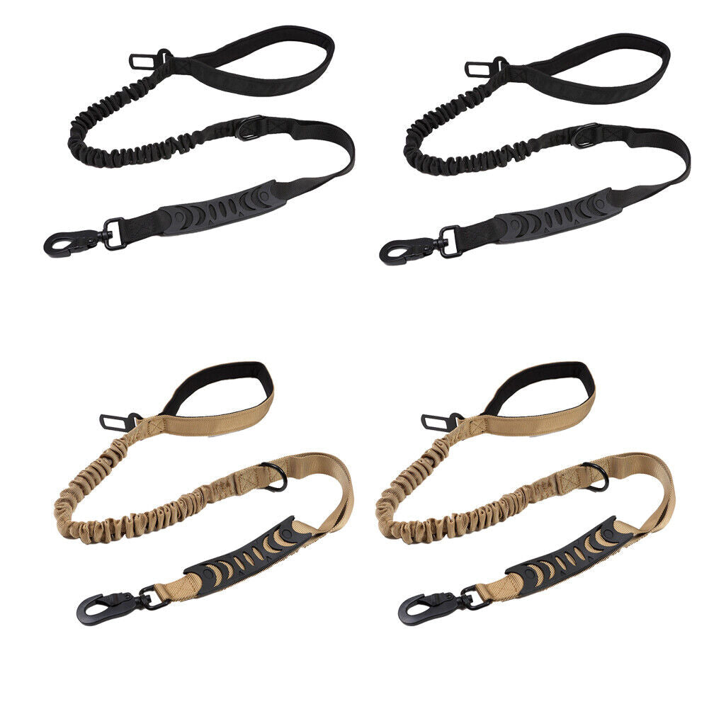 US 2-4 Pc Leash Tactical K9 Large Dog Heavy Duty Coupler Retractable Nylon Rope