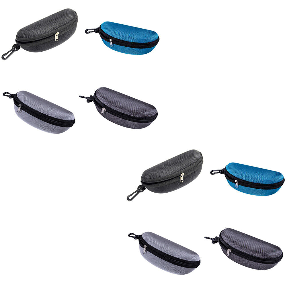 US 4-8 Pack Portable Waterproof Sunglasses Eyeglasses Case Zipper Hard Shell Box