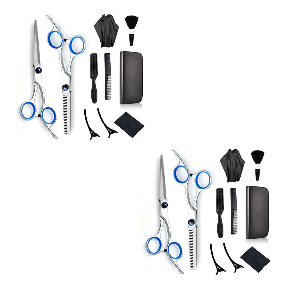 US 8-11 Pcs Set Stainless Steel Hairdressing Shear Professional Thinning Scissor