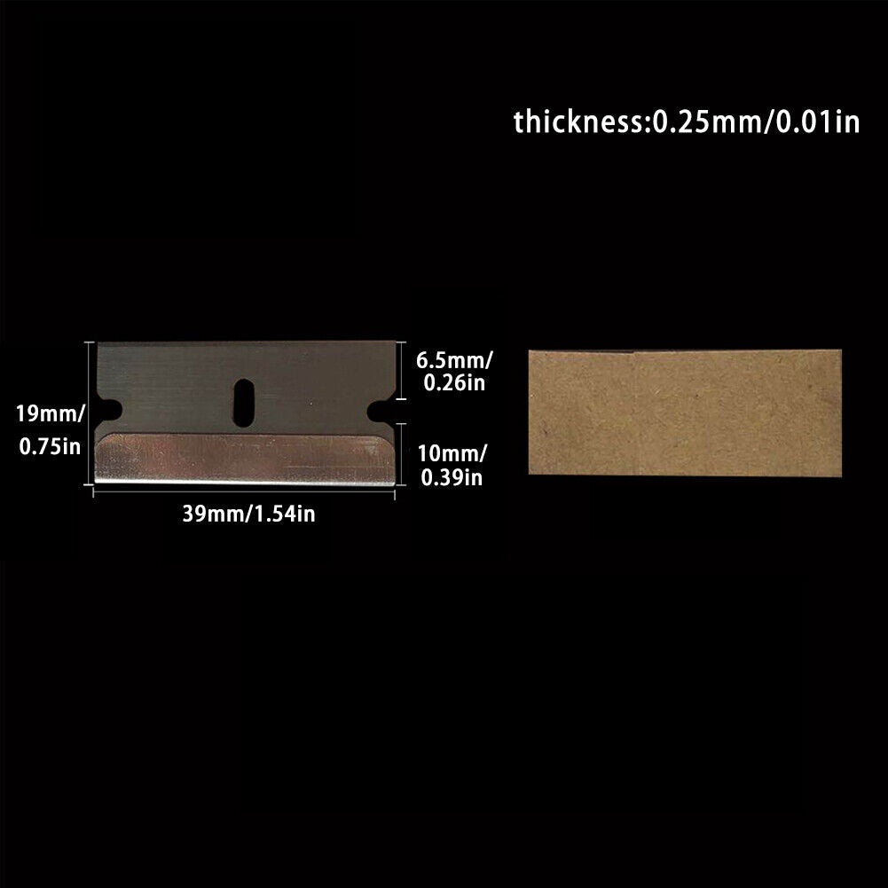 US 200-400 Pack Single Edge Razor Blade Sharp Heat Treated Safety Cutting Tools