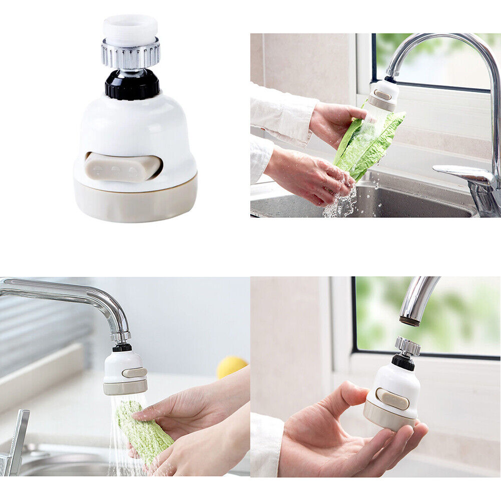 US 2-4 Pc 360 Degree Swivel Faucet Aerator Water Saving Tap Adjust Splash Filter