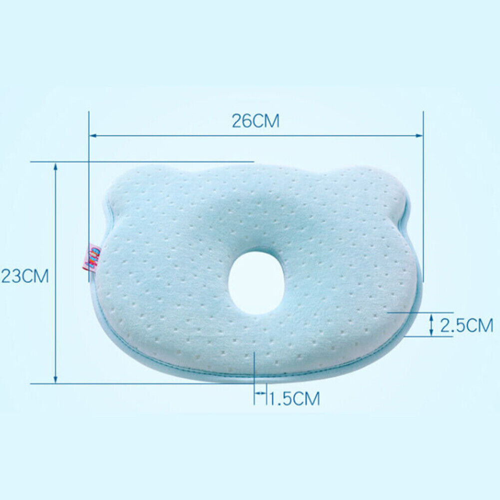 US 1-2 Pc Kid Infant Sleeping Pillow Head Protection Quilt Anti-roll Cushion Pad