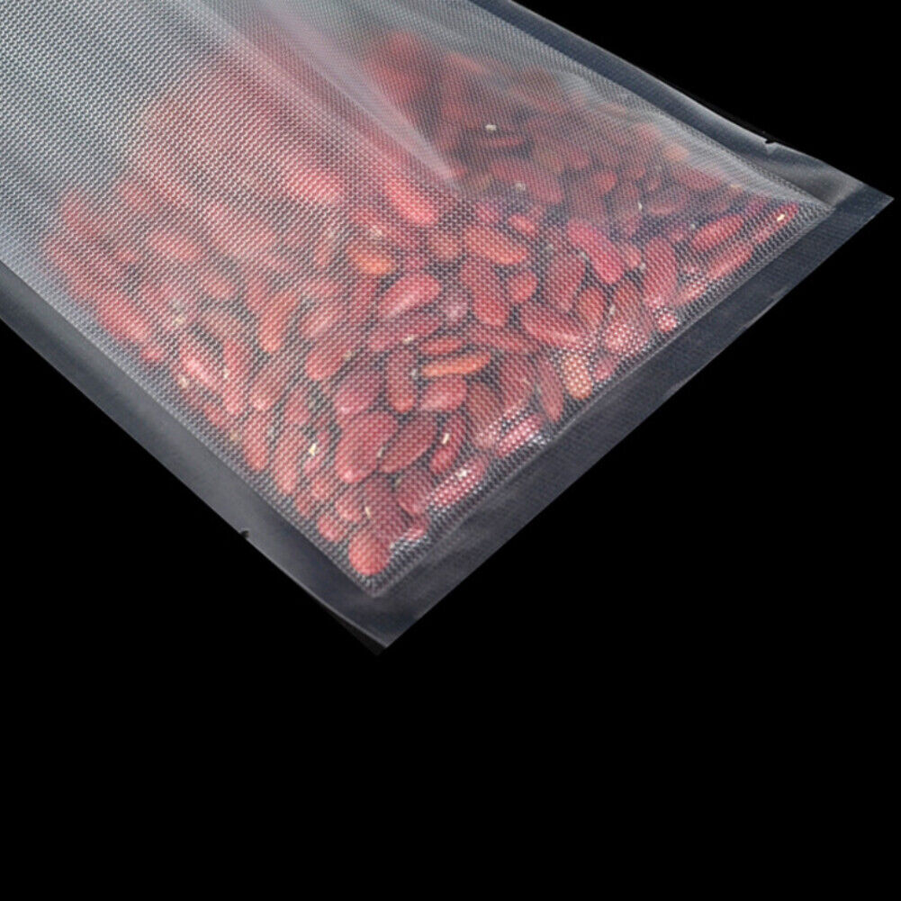 US 100-200Pc Quart Embossed Vacuum Sealer Bag Food Saver Storage 4Mil 8X10 inch