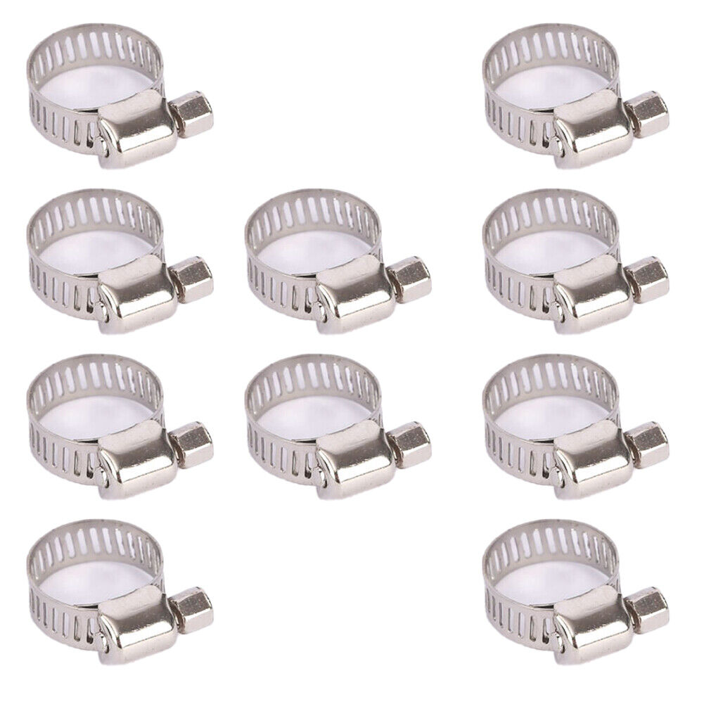 US 10- 20 Pcs 3/4" CLAMP STAINLESS STEEL HOSE CLAMPS 1/2" - 3/4" INDUSTRIAL TOOL