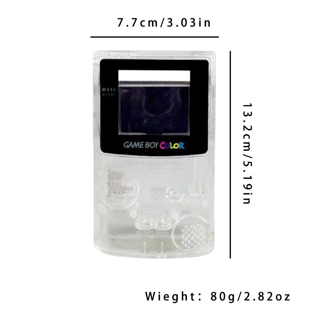 US 1-2 Pc Clear Replacement Housing For Nintendo Game Boy Color Transparent Lens