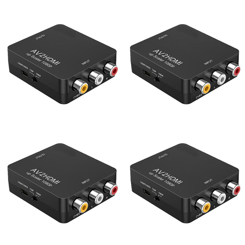 US RCA AV to HDMI HD Converter Composite CVBS Audio Video Adapter Wii NES SNES