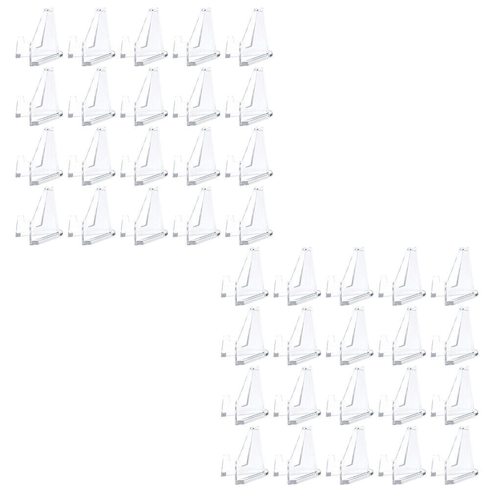 US 20-40 Pack STANDS EASEL for Coin Small Knives Challenge Holders CLEAR ACRYLIC
