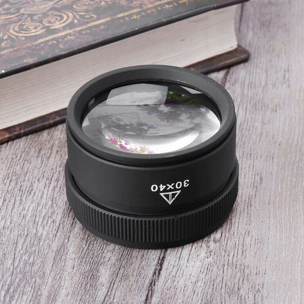 US 2-4 Pcs 40x Magnifying Glass Eye Loupes Loop Optical Magnifier Jewelry Repair