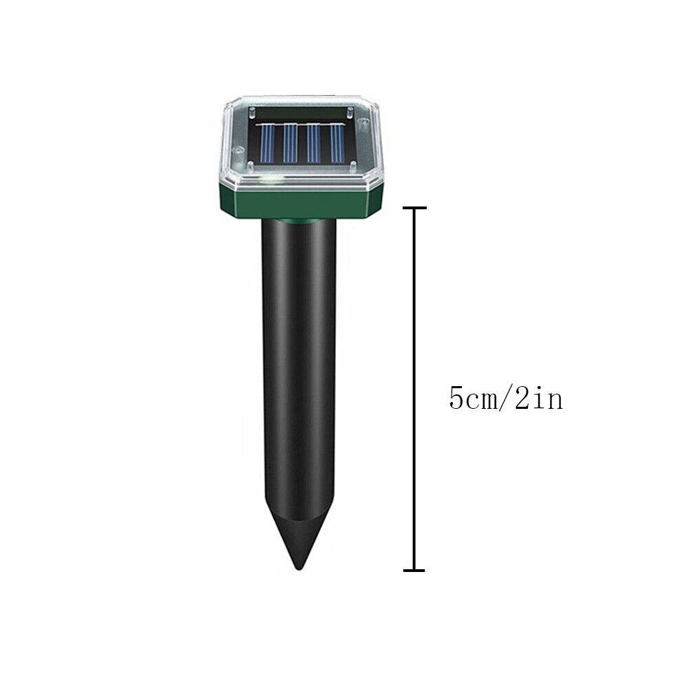 US 8 Pack Ultrasonic Solar Powered Bird Pest Repeller Animal Rat w/LED Indicator
