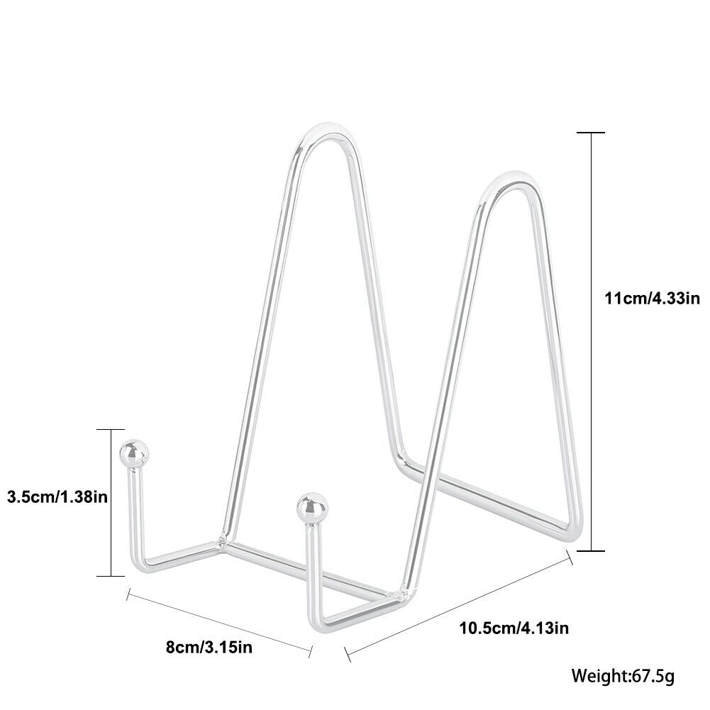 US 4-8 Pcs Metal Frame Holder Display Stands for Picture,Plate,Book,Photo Easel