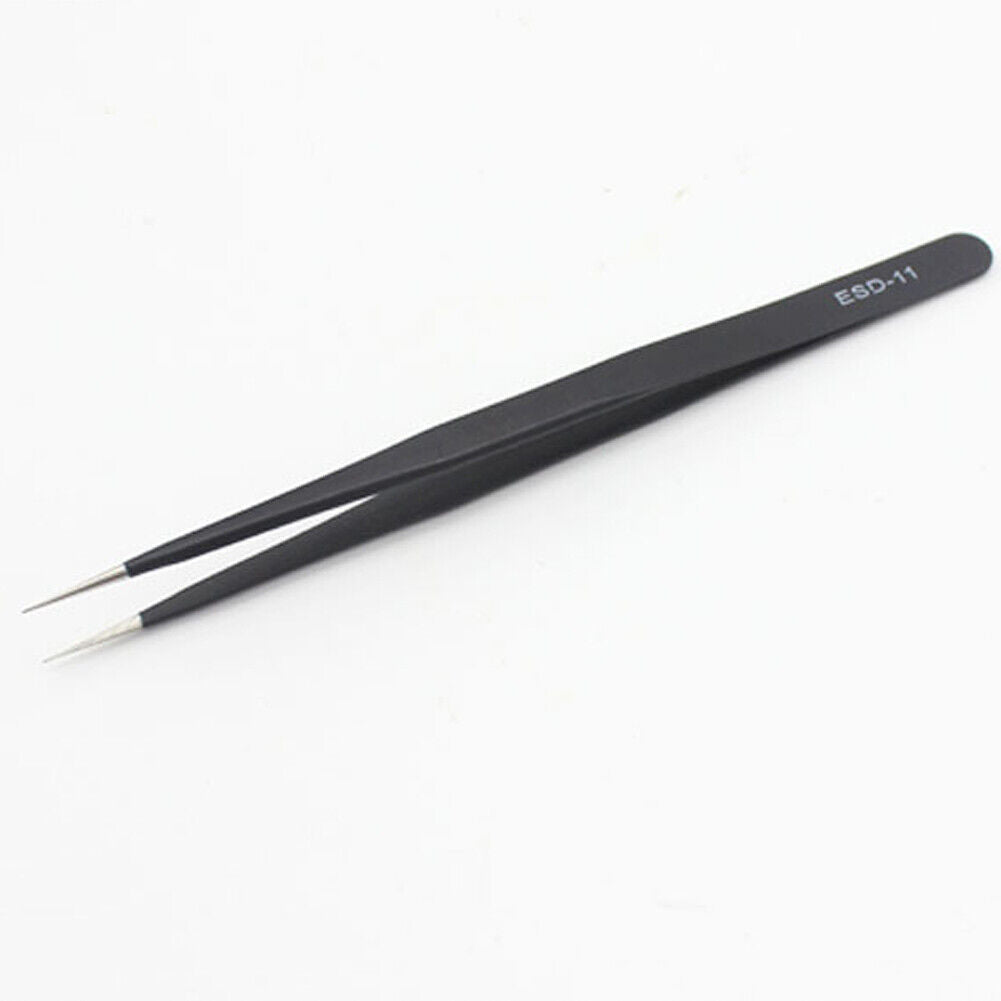 US 9 pc ESD Tweezers Anti Static Tool Precision Kit Set Tools Electronics Repair