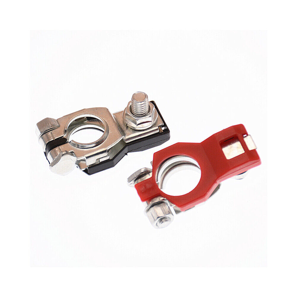 US 2-4 Pcs Universal Battery Terminal Connector Top Positive Negative Heavy Duty