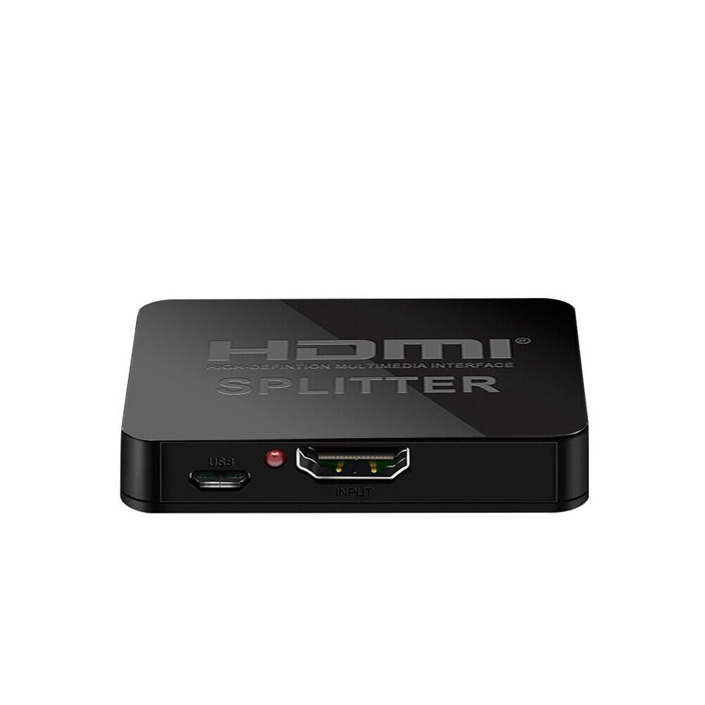 US Active HDMI Splitter Powered Amplifier 1 to 2 4K 2160P 1080P Screen Mirroring