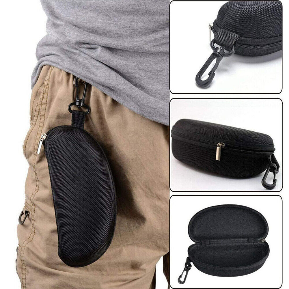 US 4-8 Pack Portable Waterproof Sunglasses Eyeglasses Case Zipper Hard Shell Box