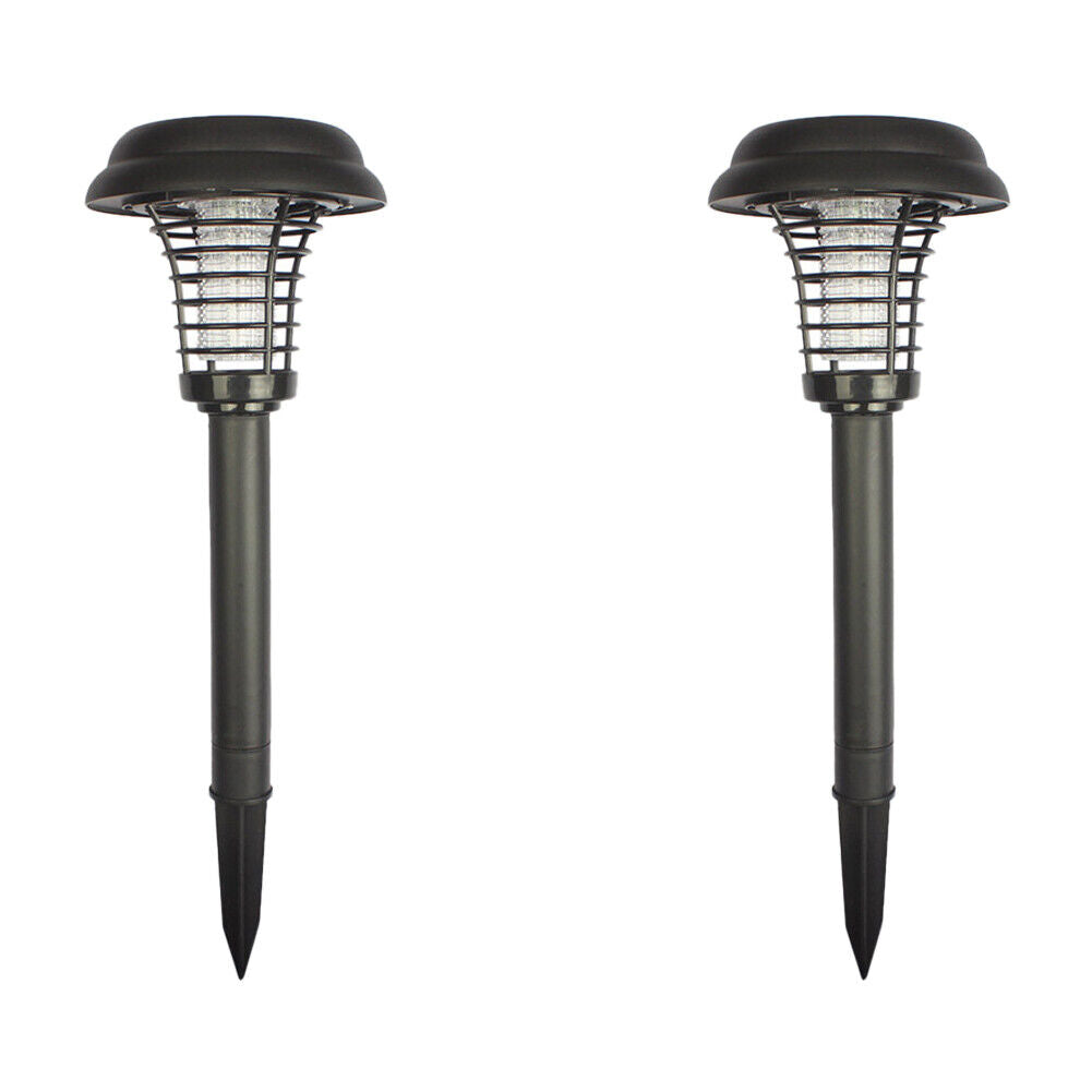 US 2-4 Pack Solar Outdoor Mosquito Fly Bug Insect Zapper Killer Trap Lamp Light